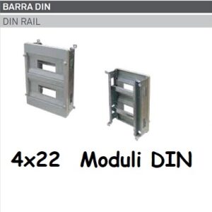 Supporto DIN 4x22 Moduli per Quadro Termoplastico 700x500